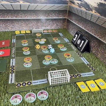 Details of the football board game