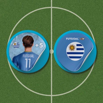 Uruguay - 15 value chips...